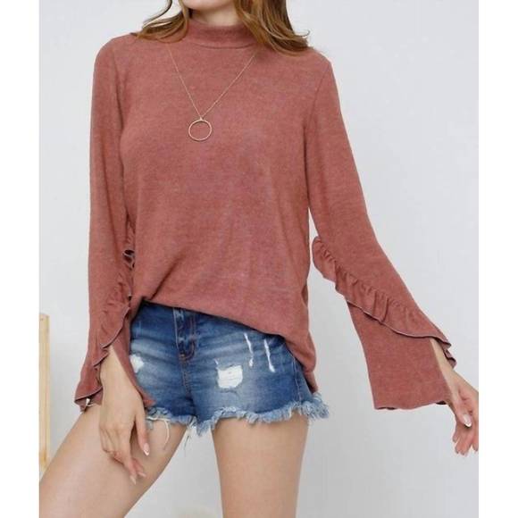 ADORA Ruffle Sleeves Romper with Pockets main image 1